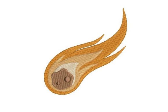 Comet Embroidery Design
