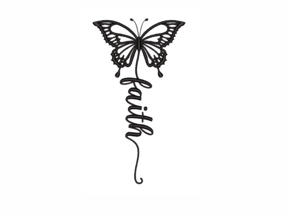 Faith Butterfly: A Thoughtful Embroidery Choice for Meaningful Gifts