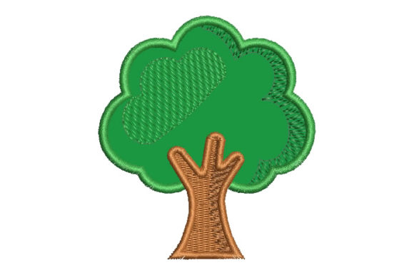 Tree Applique: A Charming Forest Embroidery for Meaningful Gifts